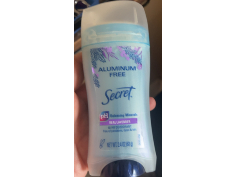 Secret PH Balancing Minerals Deodorant, Real Lavender, 2.4 oz/68 g