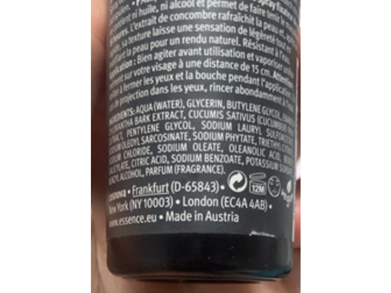 Essence Fix & Last 18h Make - Up Fixing Spray, 1.69 fl oz/50 mL