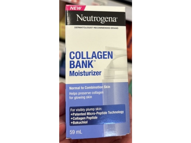 Neutrogena Collagen Bank Moisturizer, Collagen & Bakuchiol, 2 fl oz/59 mL