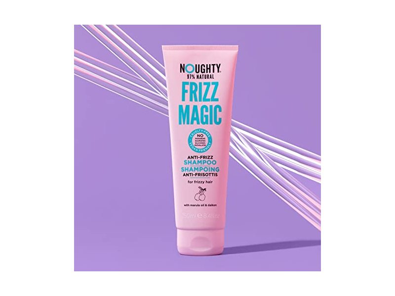 Noughty Frizz Magic Anti-Frizz Shampoo, Marula Oil, 8.4 fl oz/250 mL