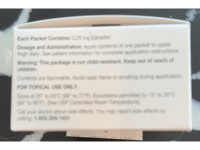 Estradiol Gel 0.1 %, 30 Count, Ani (Rx)