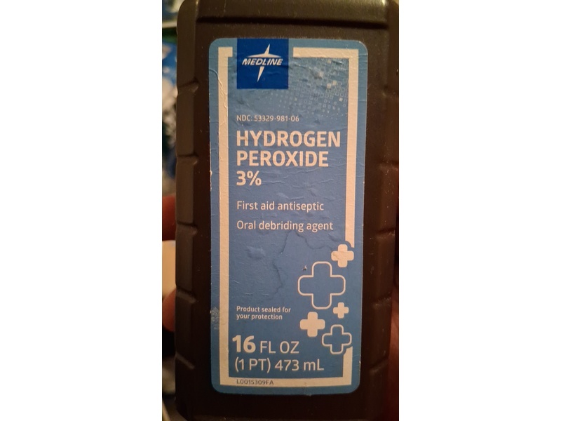 Medline Antiseptic Solution, Hydrogen Peroxide 3%, 16 fl oz/473 mL