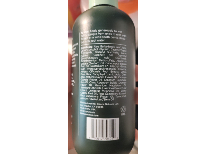 Sienna Naturals Untangled Conditioner, 10 fl oz/296 mL