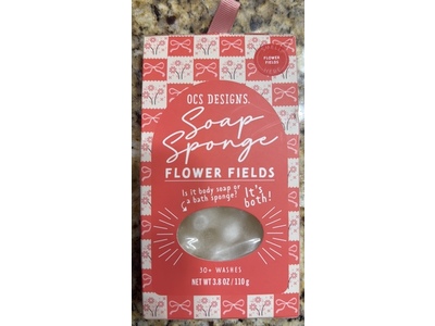 Studio Oh Soap Sponge, Flower Fields, 3.8 fl oz/110 g
