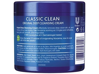 Noxzema Classic Clean Classic Clean Original Deep Cleansing, 12 oz