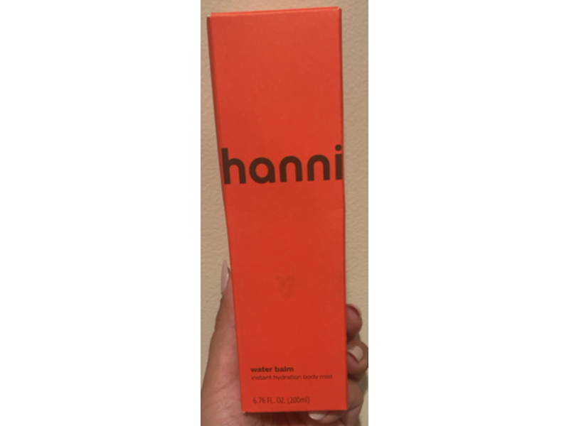 Hanni Instant Hydration Body Mist, Water Balm, 6.76 fl oz/200 mL