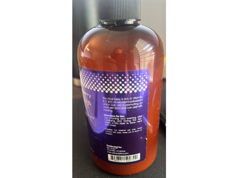 Skin Script Acai Berry Moisturizer, Squalane And Aloe, 8 fl oz/240 mL