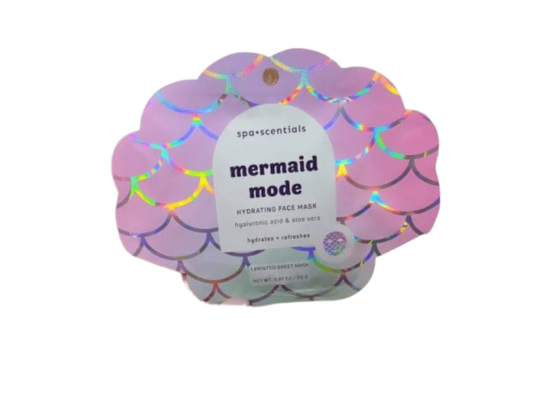 Spa Scentials Hydrating Face Mask, Mermaid Mode, 0.81 oz/23 g
