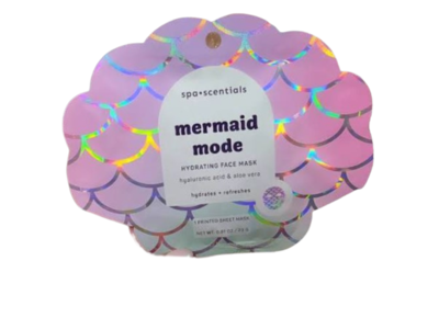 Spa Scentials Hydrating Face Mask, Mermaid Mode, 0.81 oz/23 g