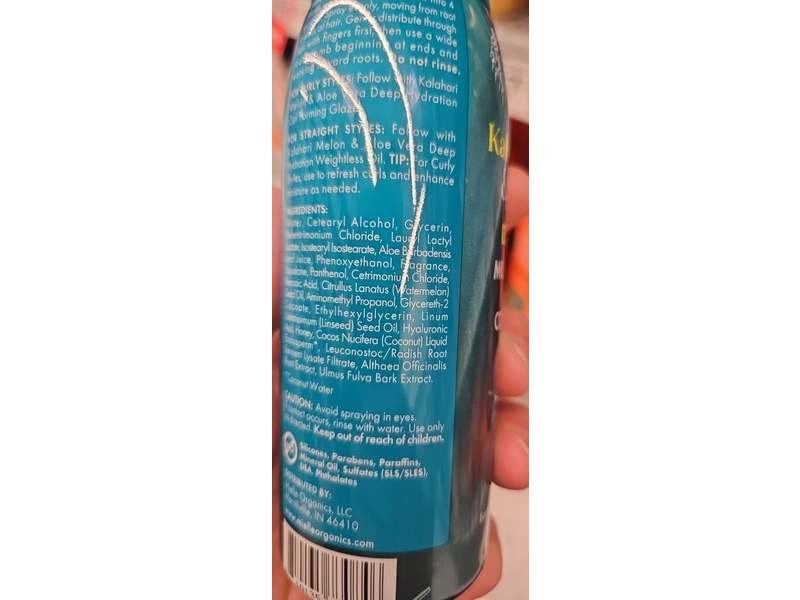 Mielle Organics Deep Hydration Multi-Tasking Leave-In Conditioner, Kalahari Melon & Aloe Vera, 6.7 fl oz/198 mL