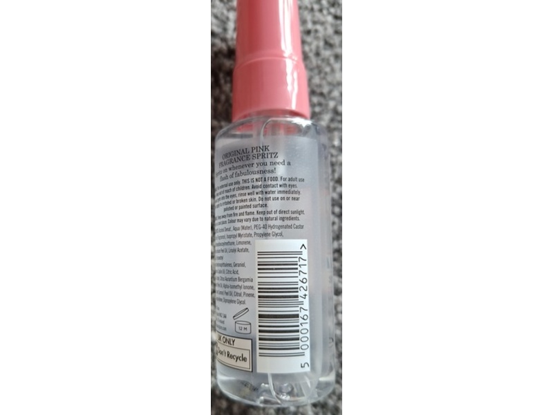 Soap & Glory Fragrance Spritz, Original Pink, 1.69 fl oz/50 mL
