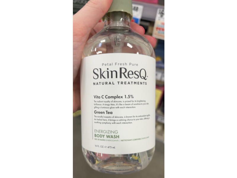 Petal Fresh Pure Skin Resq Energizing Body Wash, Vita C Complex 1.5 % & Green Tea, 16 fl oz/473 L