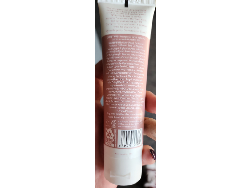 Rooted Hydrating Hand Cream, R7, Oat Milk, 2 fl oz/59 mL