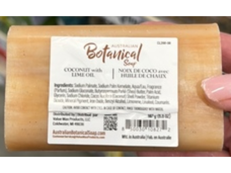 Australian Botanical Bar Soap, Coconut & Lime Oil, 6.6 oz/197 g, Pack Of 4