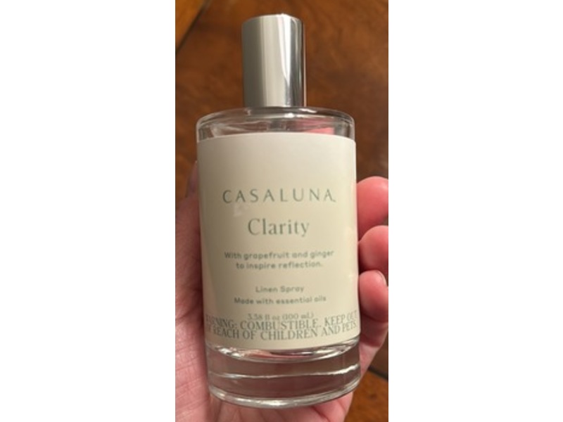 Casaluna Clarity Linen Spray, Grapefruit & Ginger, 3.38 fl oz/100 mL