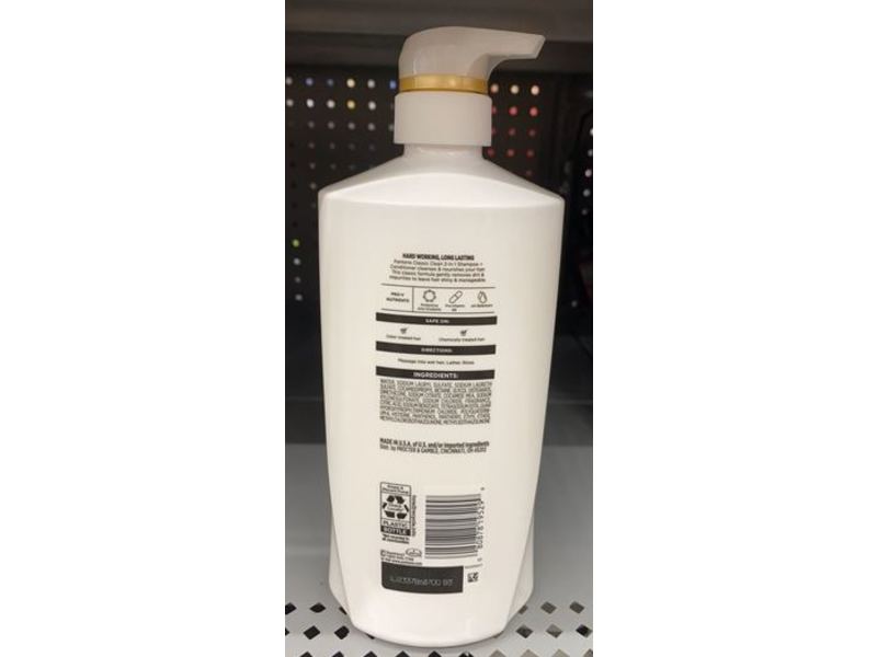 Pantene Pro-V Classic Clean 2in1 Shampoo + Conditioner, 27.7 fl oz/820 mL