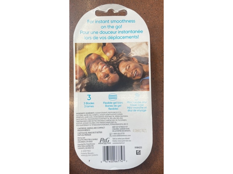 Gillette Venus Mini Comfort Glide, White Tea, 0.06 oz/1.9 g