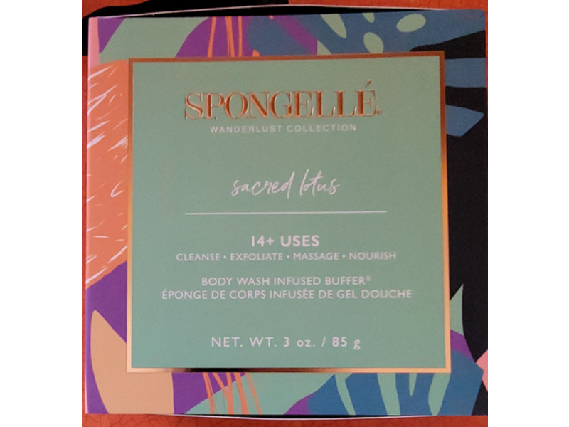 Spongelle Infused Buffer Body Wash, Sacred Lotus, 3 oz/85 g