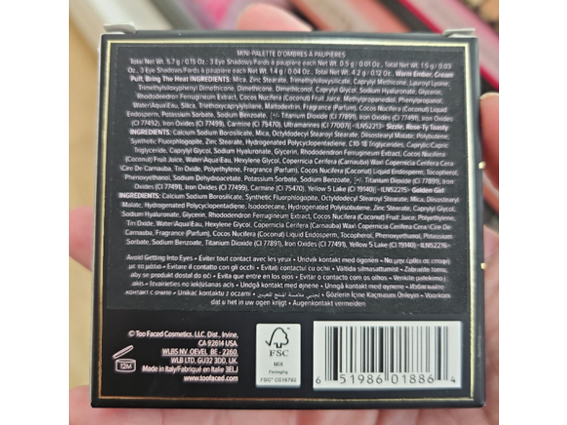 Too Faced Born This Way Eyeshadow Palette, Warm Ember Nudes, 0.12 oz/4.2 g