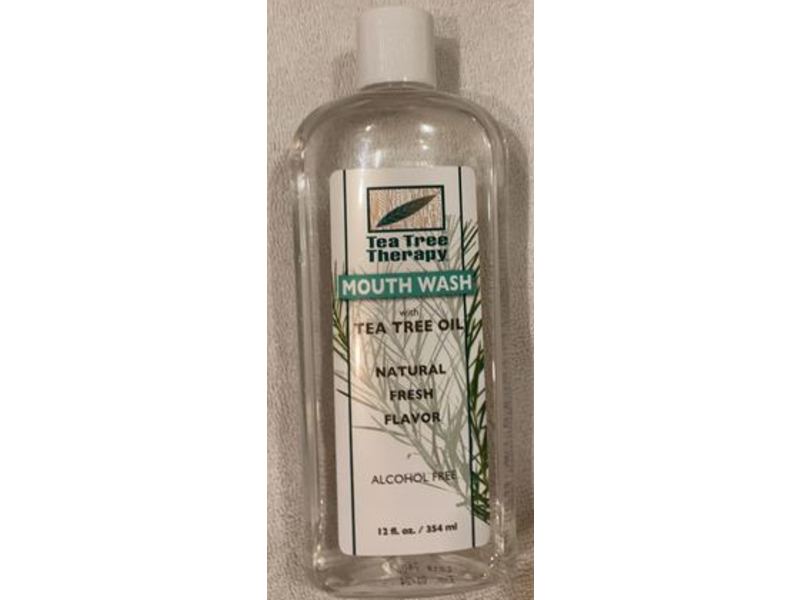 Tea Tree Therapy Mouthwash With Tea Tree Oil, Alcohol Free, Natural Fresh Flavor, 12 fl oz