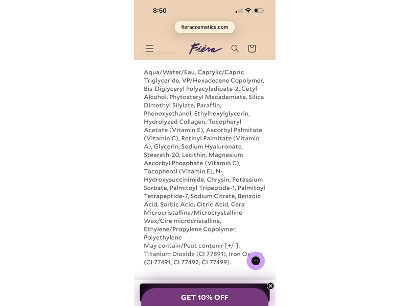 Fiera All-In-Wonder Concealer + Foundation, Beige, 0.5 fl oz/15 mL