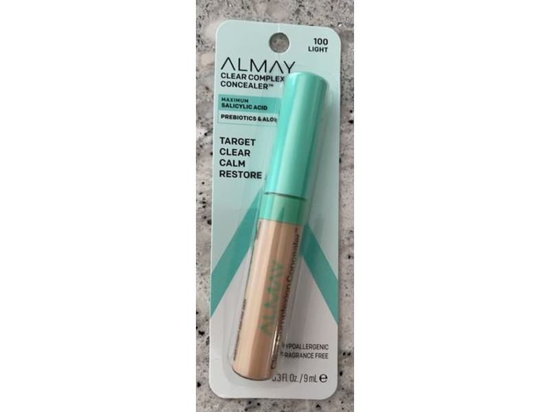 Almay Clear Complexion Concealer, 100 Light, 0.3 fl oz/9 mL