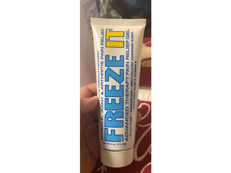 Freeze It Advanced Therapy Pain Relief Gel, 4 oz/113.4 g