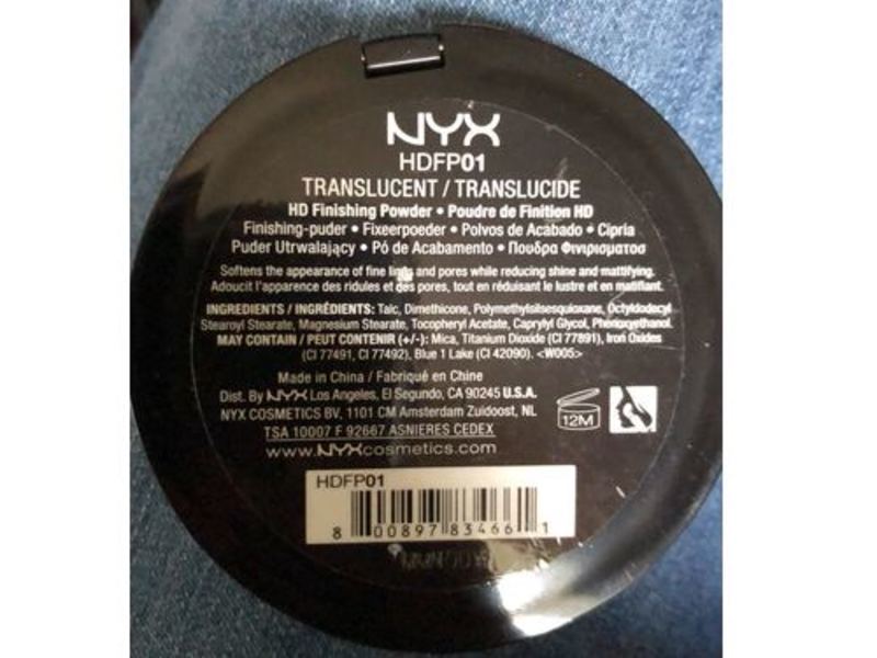 NYX Professional Makeup HD Finishing Powder, Translucent, 0.28 oz/8 g.