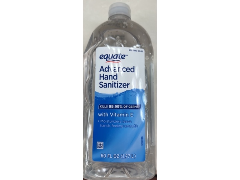 Equate Advanced Hand Sanitizer, Vitamin E, 60 fl oz/1.77 L