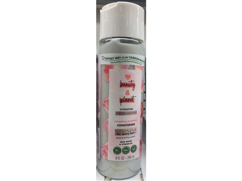 Love Beauty & Planet Hydrating Dream Waters Conditioner, Wavy Hair, Rose Water & Vitamin B3, 9 fl oz/266 mL
