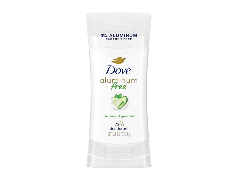 Dove Aluminum Free Deodorant, Cucumber & Green Tea, 7.8 oz/222 g, Pack Of 3