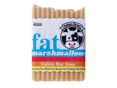 Vellum Street Fat Marshmallow Tallow Bar Soap, 4 oz