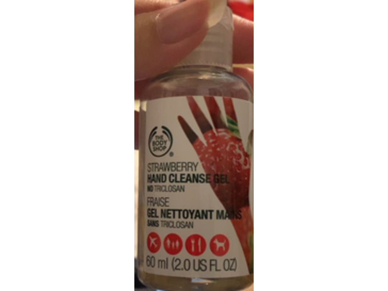 The Body Shop Strawberry Hand Cleanse Gel, 2.0 fl oz/60 mL