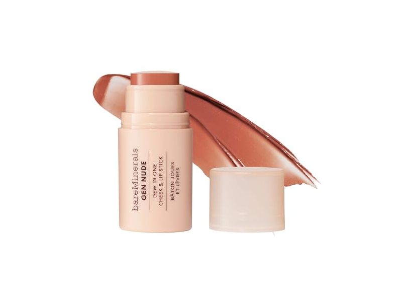BareMinerals Gen Nude Dew In One Cheek & Lip Stick, Bare Necessity, 0.15 oz/4.5 g