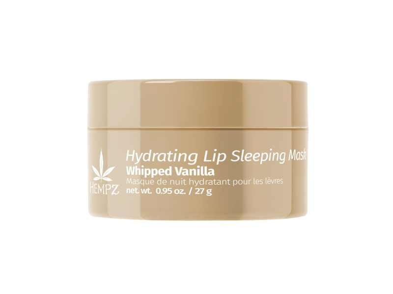 Hempz Hydrating Lip Sleeping Mask, Hemp Seed Oil & Whipped Vanilla, 0.95 oz/27 g