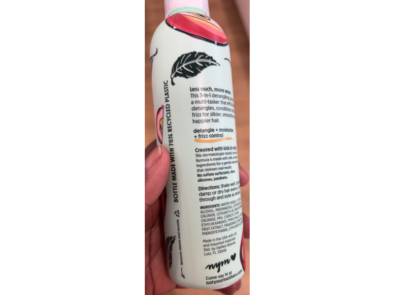 Not Your Mother's Kids Daily Care 3 - In - 1 Detangler, Red Apple, 8 Fl oz/236 mL