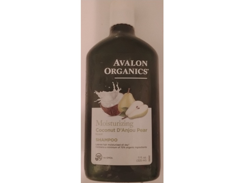 Avalon Organics Moisturizing Shampoo, Coconut D'Anjou Pear, 11 fl oz/325 mL