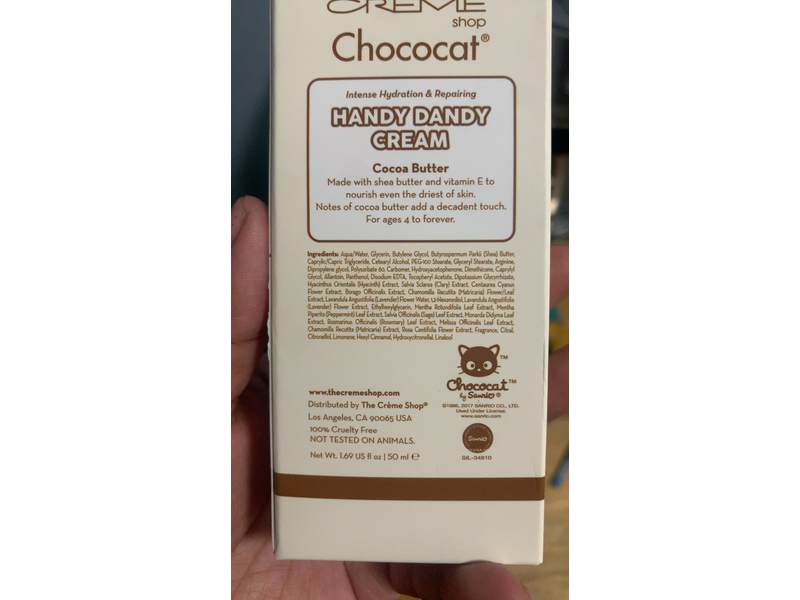 The Creme Shop Handy Dandy Cream, Cocoa Butter, 1.69 fl oz/50 mL