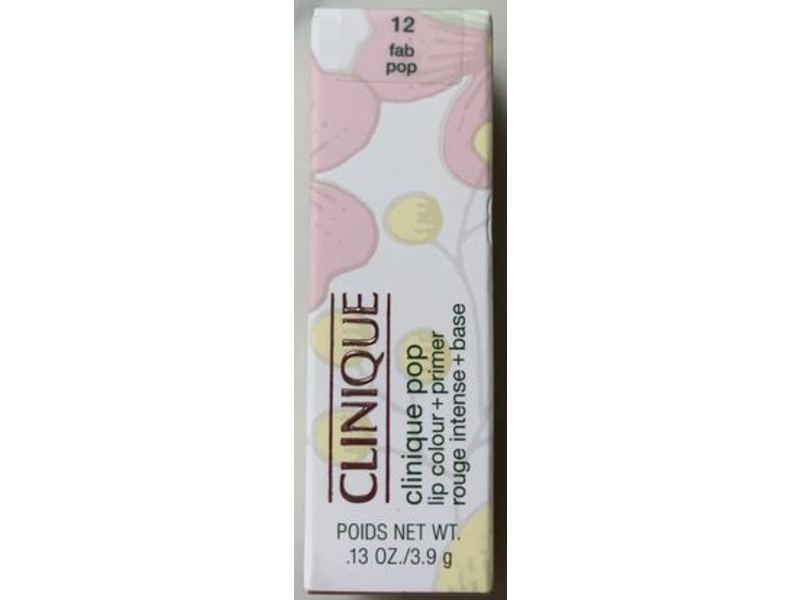 Clinique Pop Lip Colour + Primer, 12 Fab Pop, 0.13 oz/3.9 g