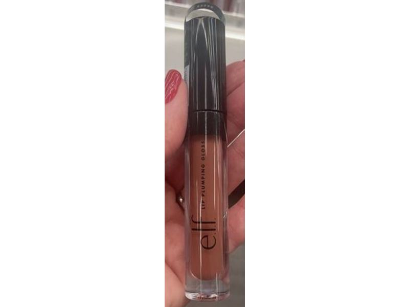 e.l.f. Lip Plumping Gloss, Praline, 0.09 fl oz/2.7 mL