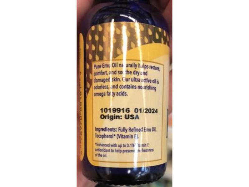 Emu Gold Fully Refined Emu Oil, 1 fl oz/30 mL