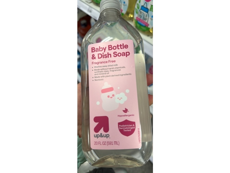 Up & Up Baby Bottle & Dish Soap, Fragrance Free, 20 fl oz/591 mL