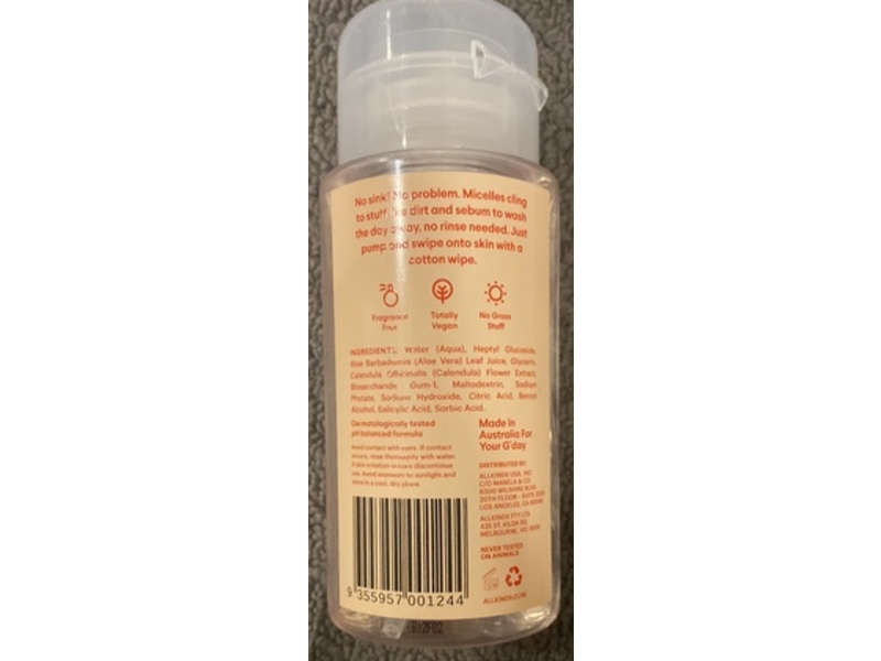 Allkinds Micellar Cleansing Water, 6.7 fl oz/200 mL