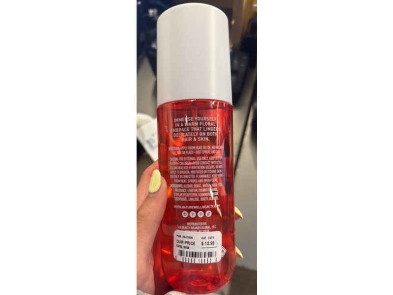 NatureWell Hair & Body Fragrance Mist, Beamy, 8 fl oz/236 mL