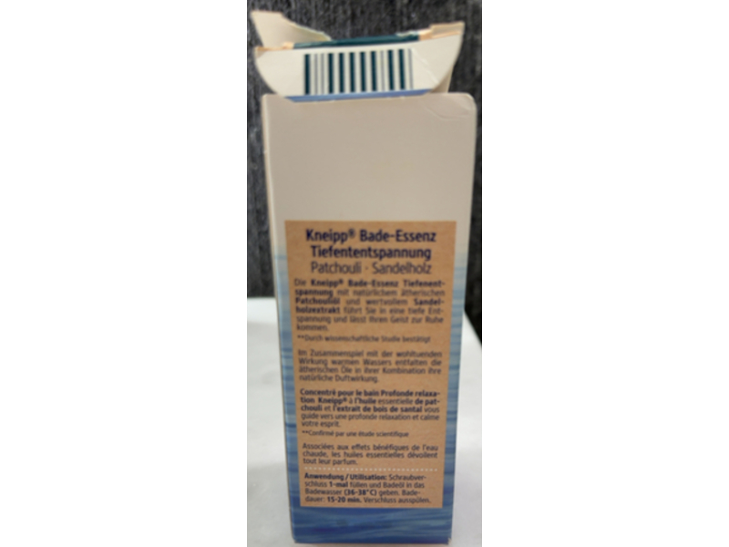 Kneipp Deep Relaxation Bath Essence, Patchouli, 3.38 fl oz/100 mL