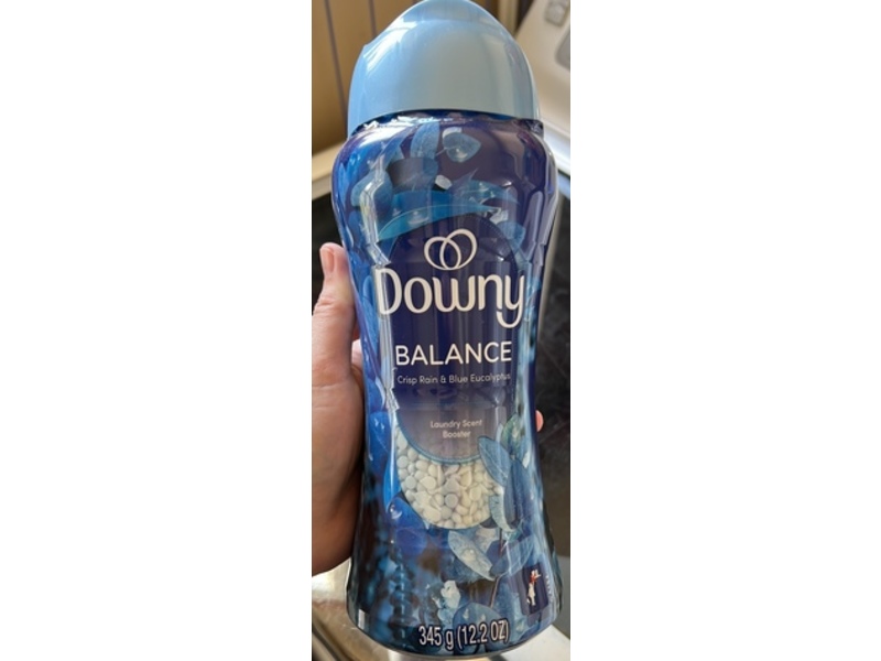 Downy Balance Laundry Scent Booster, Crisp Rain & Blue Eucalyptus, 12.2 oz/345 g