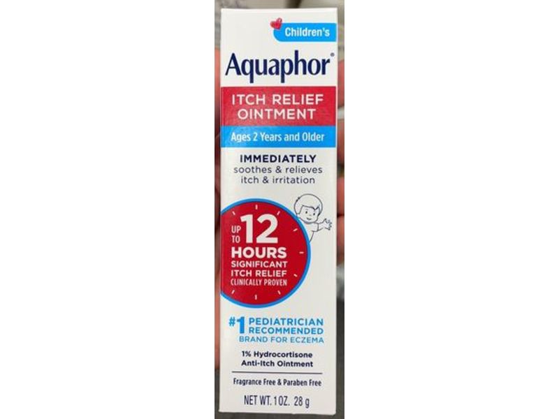 Aquaphor Children's Itch Relief Ointment, 1 oz/28 g, Pack Of 2