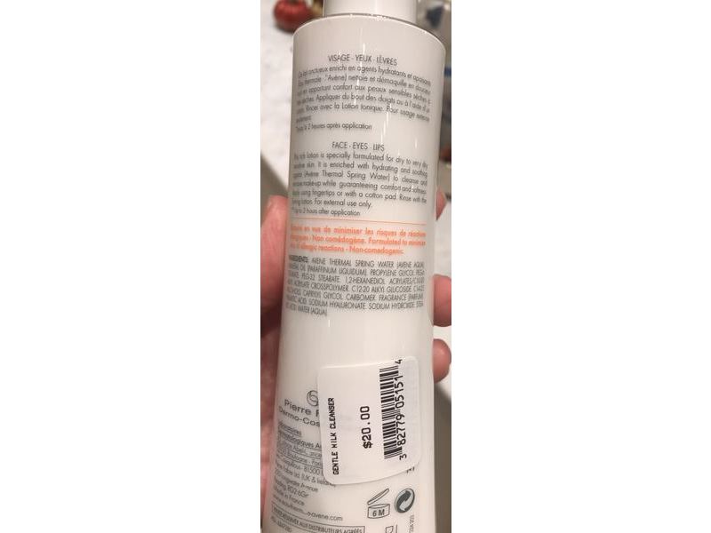 Avene Hydrate Milk Cleanser, 6.7 fl oz/200 mL