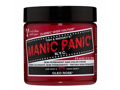Manic Panic Classic Semi Permanent Hair Color Cream, Cleo Rose, 4 fl oz/118 mL
