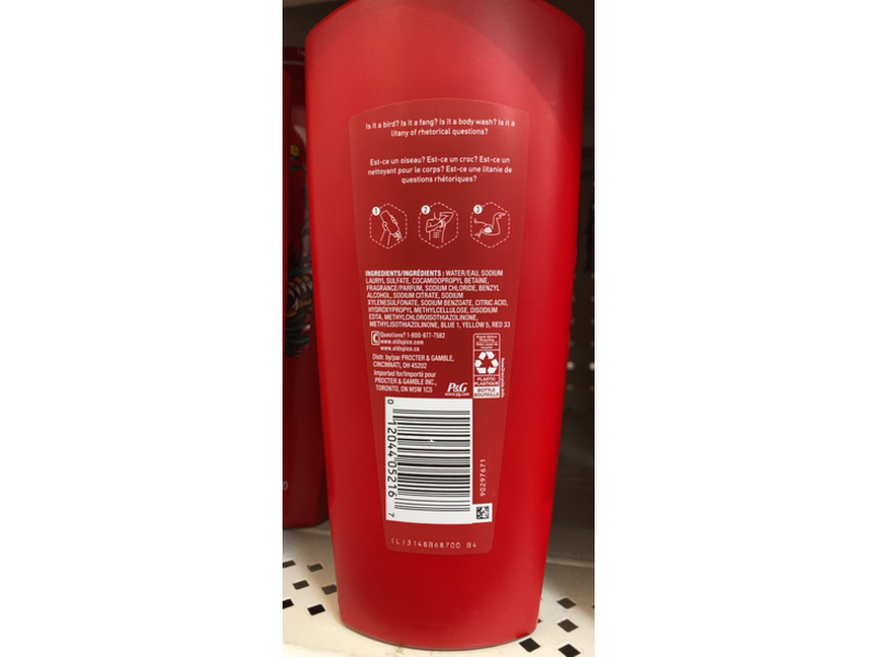 Old Spice Liquid Body Wash, Eagle Fangs, 24 fl oz/709 mL